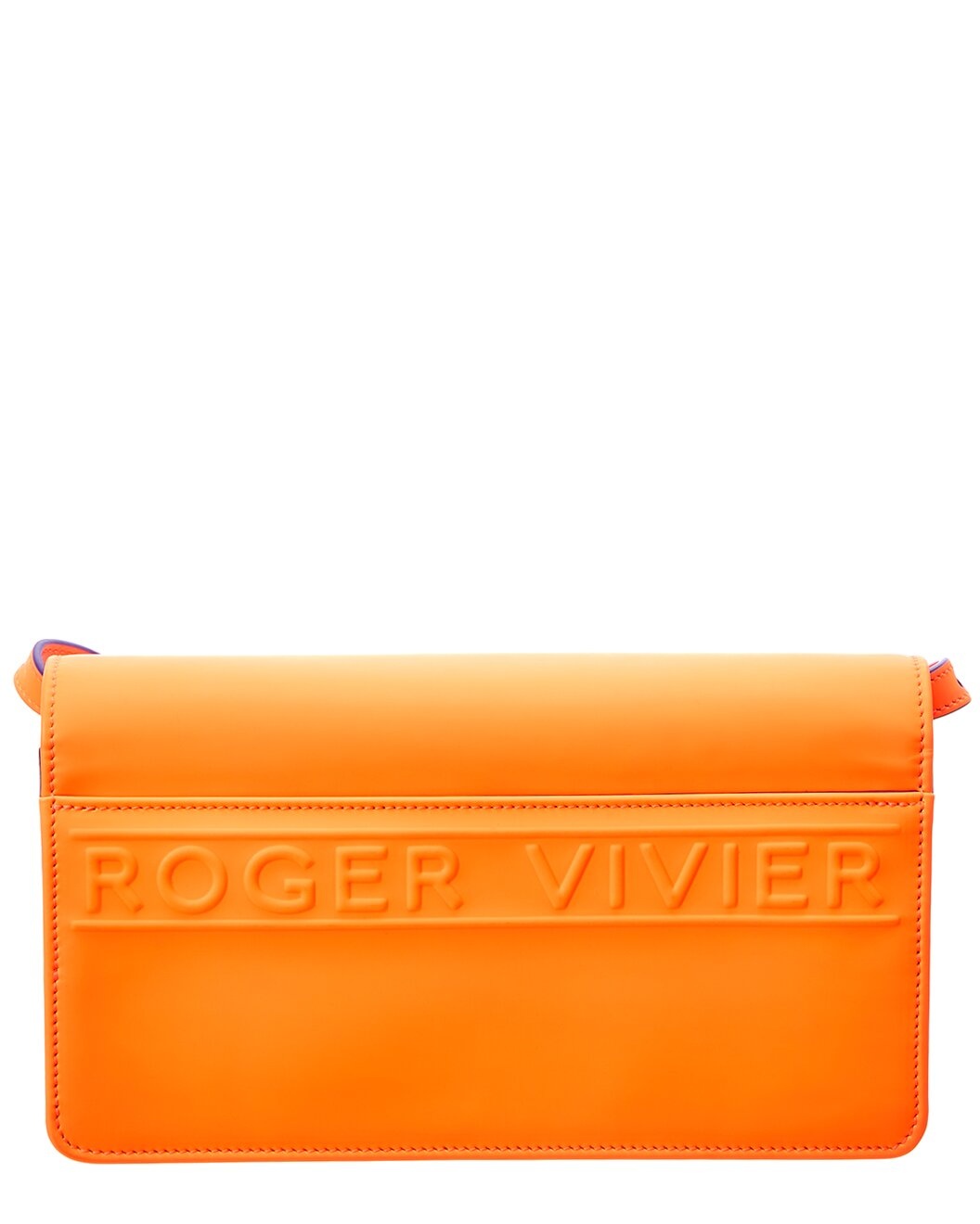 Roger Vivier Viv' Choc Mini Leather Clutch - 2