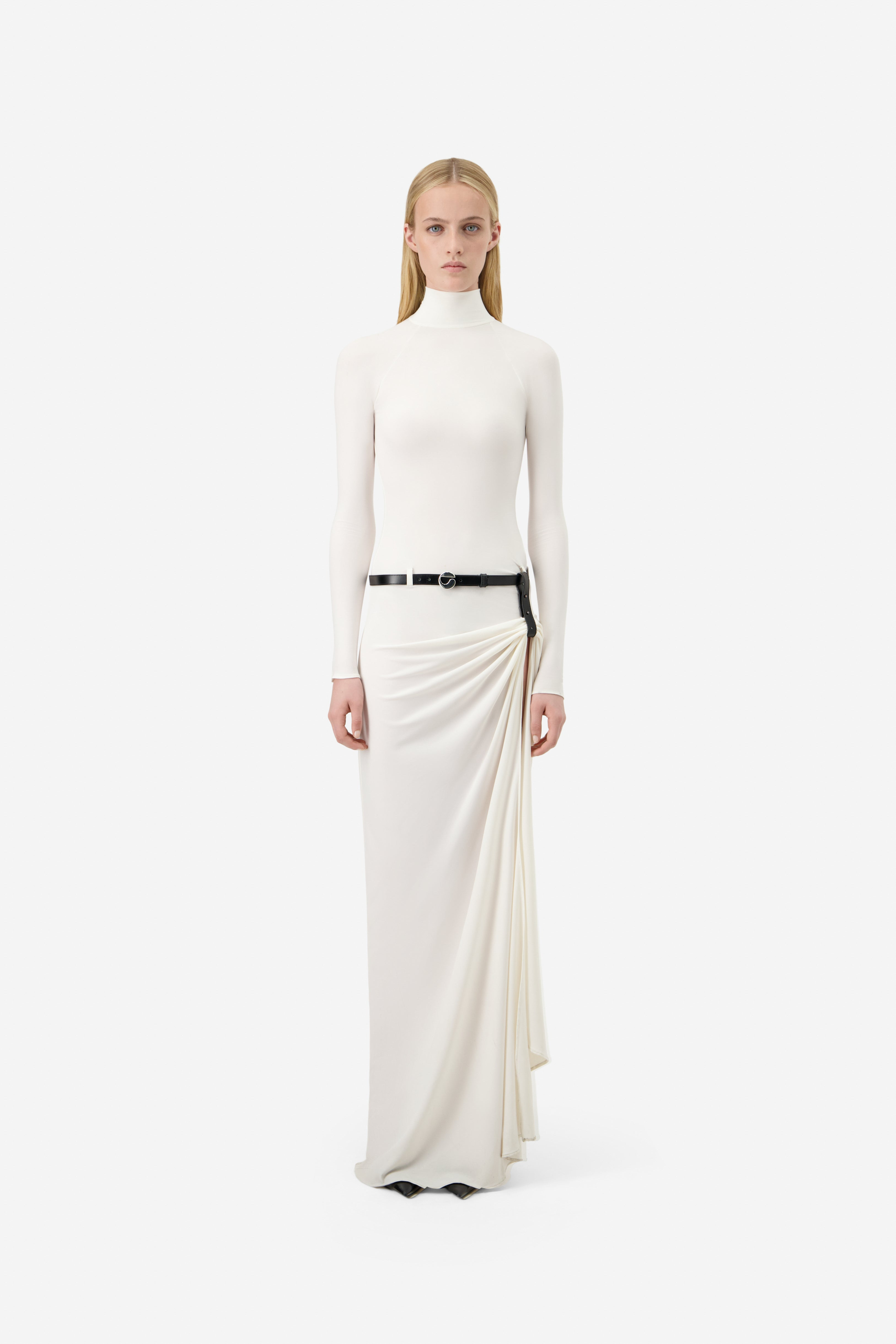 Long Sleeve Suspended Dress - 2