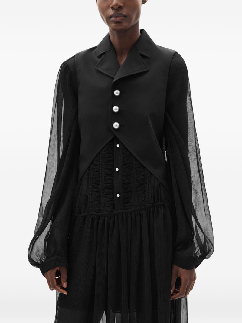 Lune button open-front waistcoat 1