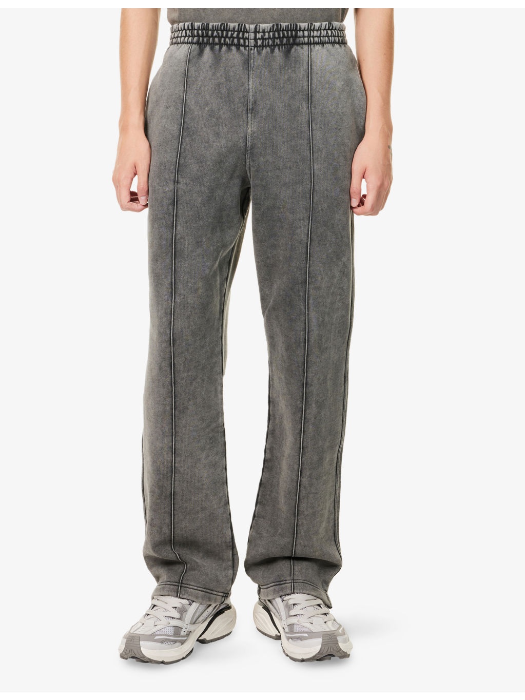 Initial Logo-Print Cotton Jogging Bottoms - 3