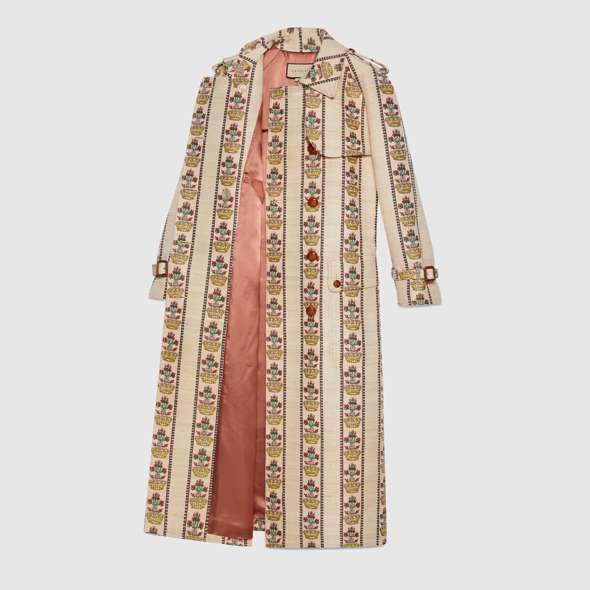 Gucci 100 flower and crown coat - 5