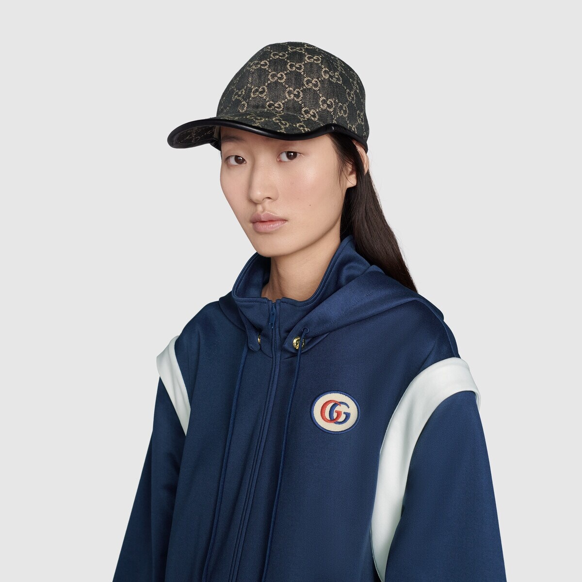GG denim baseball hat - 4