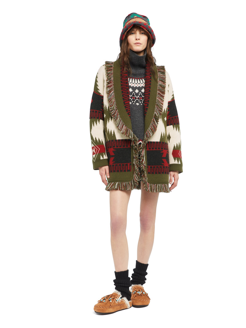 Alanui Icon Jacquard Cardigan outlook