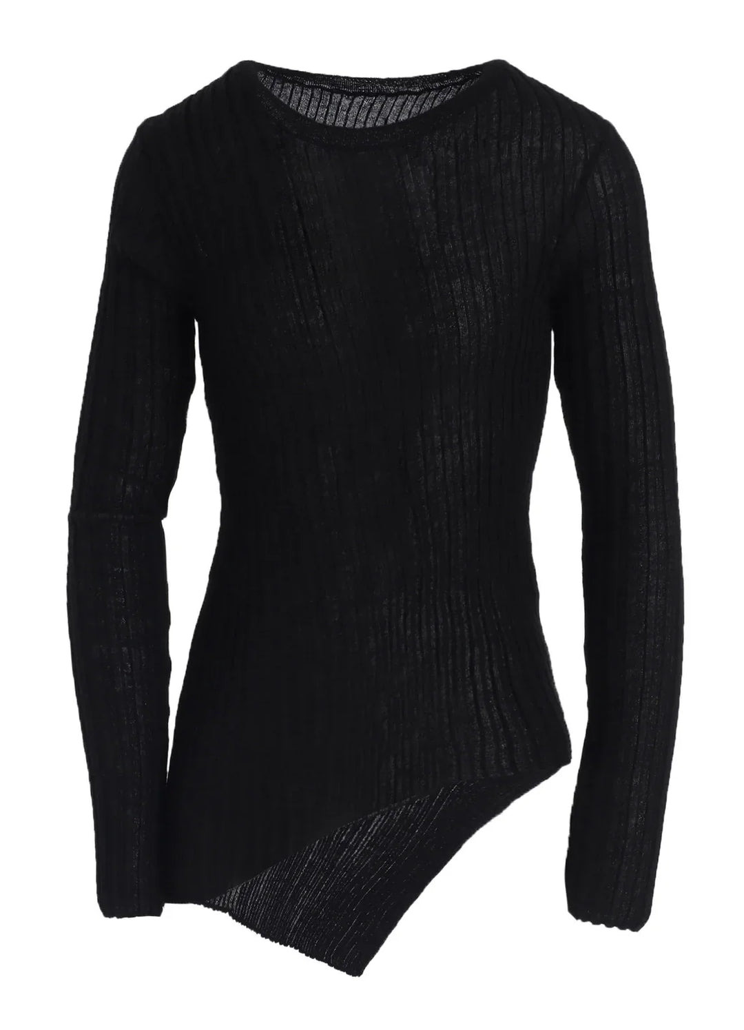 Diagonal Round Neck Top - 1