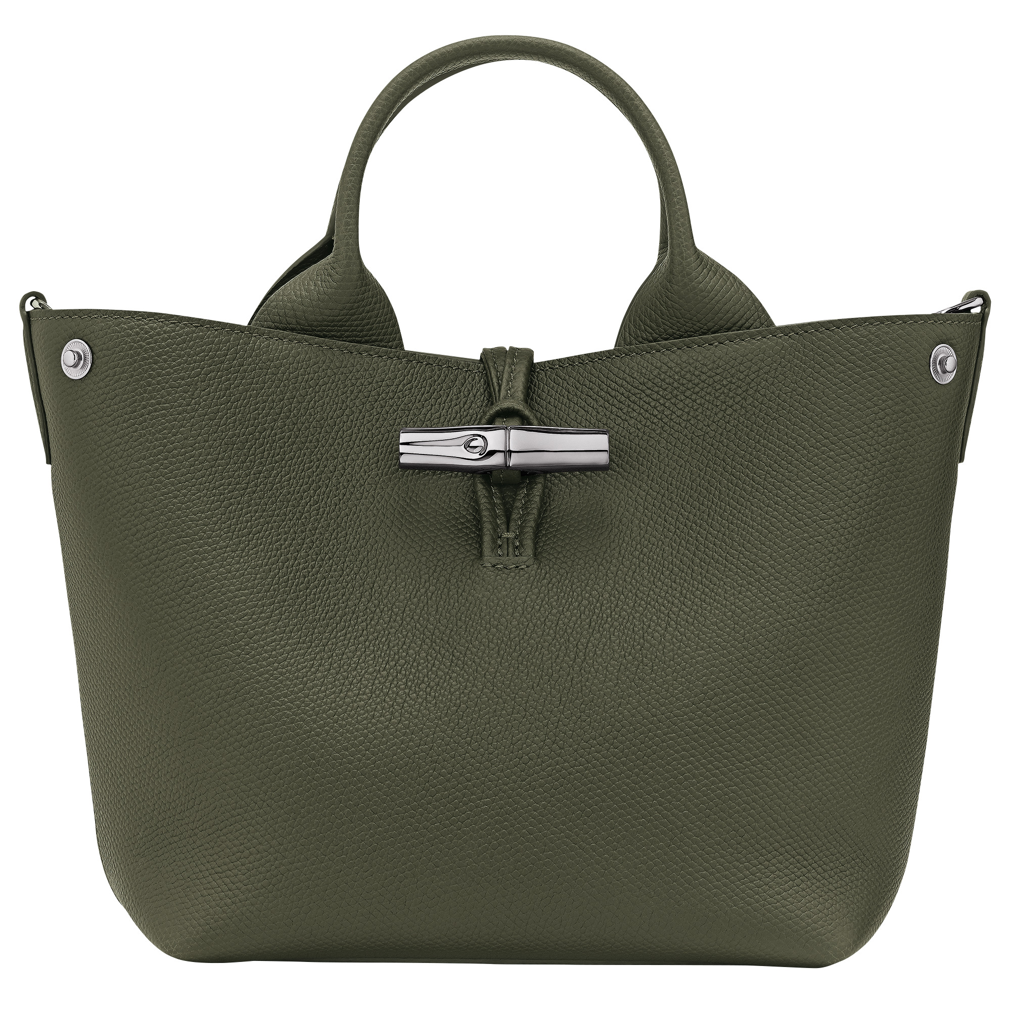 Le Roseau S Handbag Fir - Leather - 5