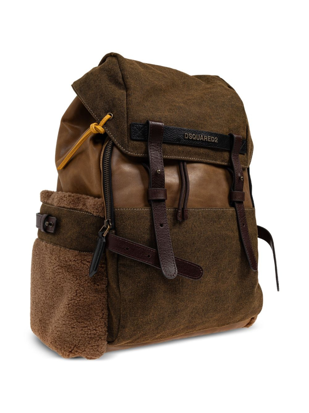 Canadian leather-trimmed canvas backpack - 4