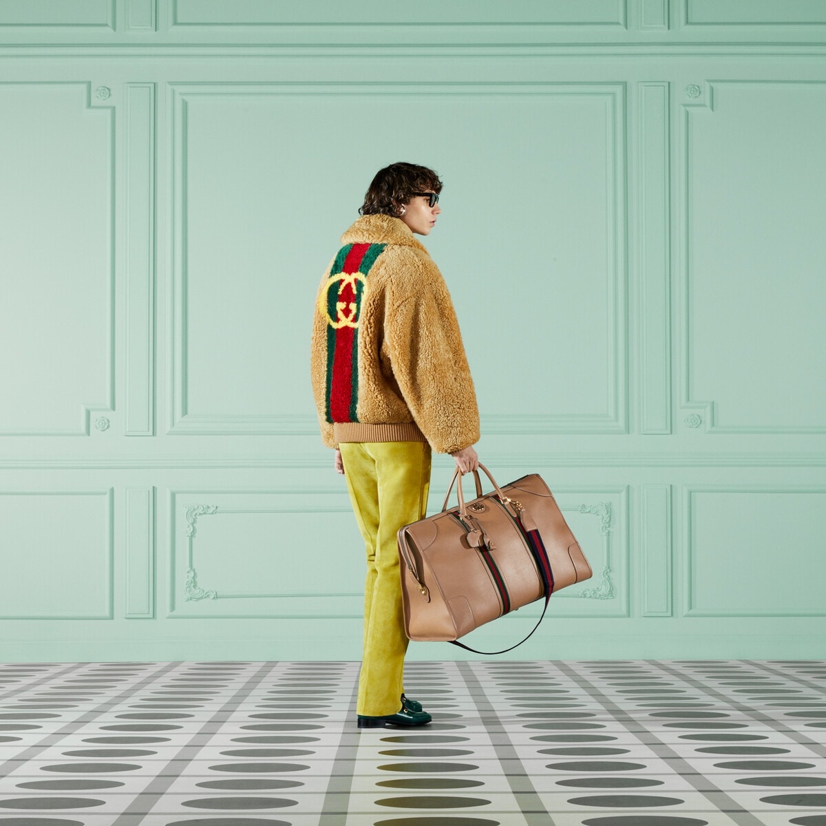 Maxi duffle bag with Double G 3