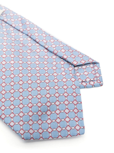 Etro geometric-pattern print silk tie outlook