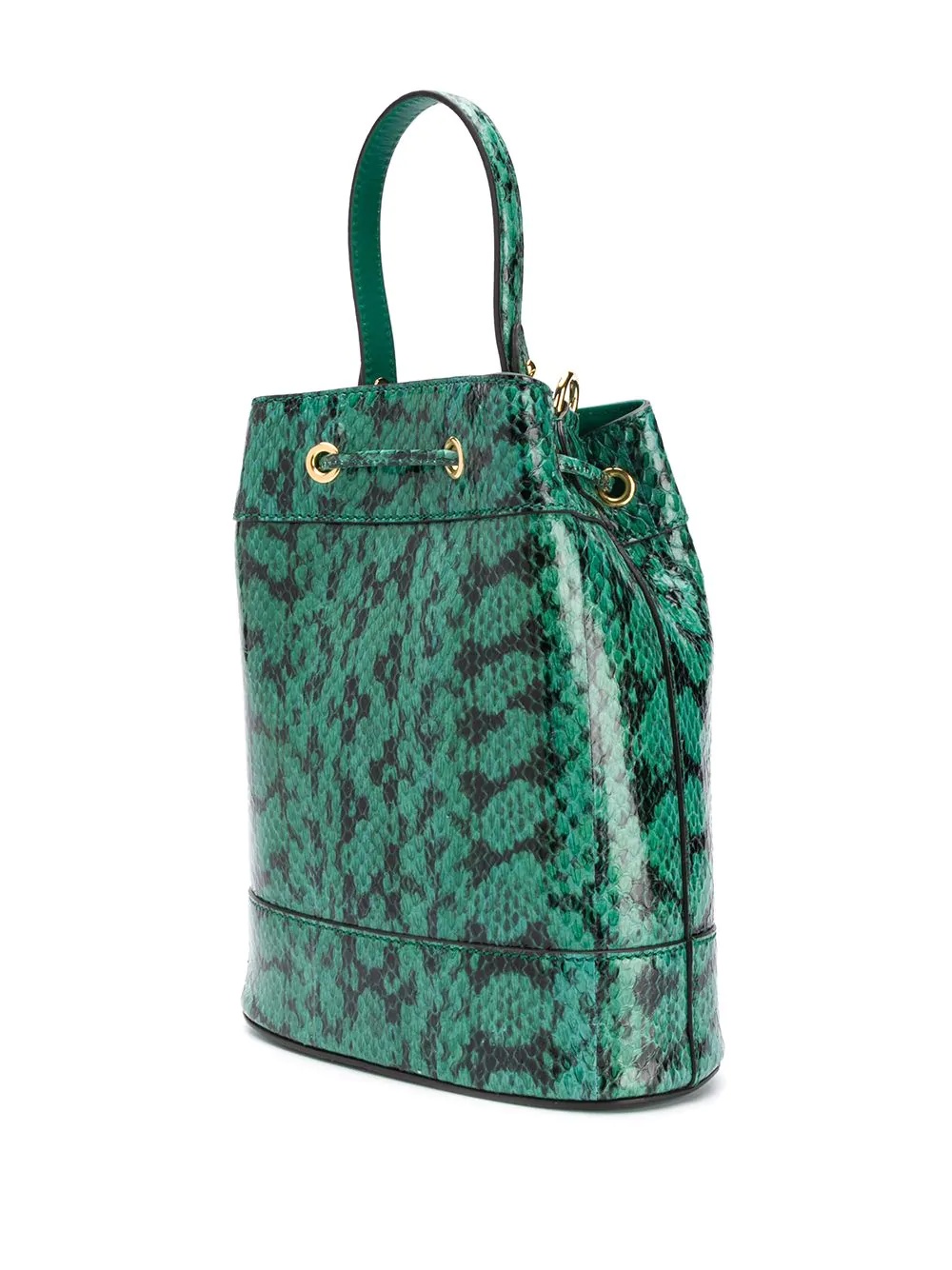 Ophidia snakeskin-effect bucket bag - 3