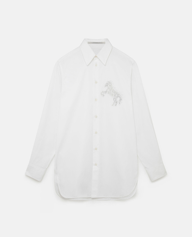 Horse Crystal Embroidery Shirt 1