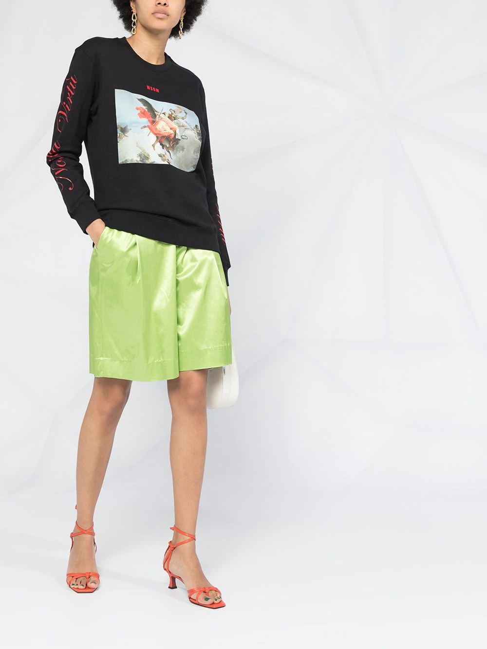 painting print sweatshirt - 2