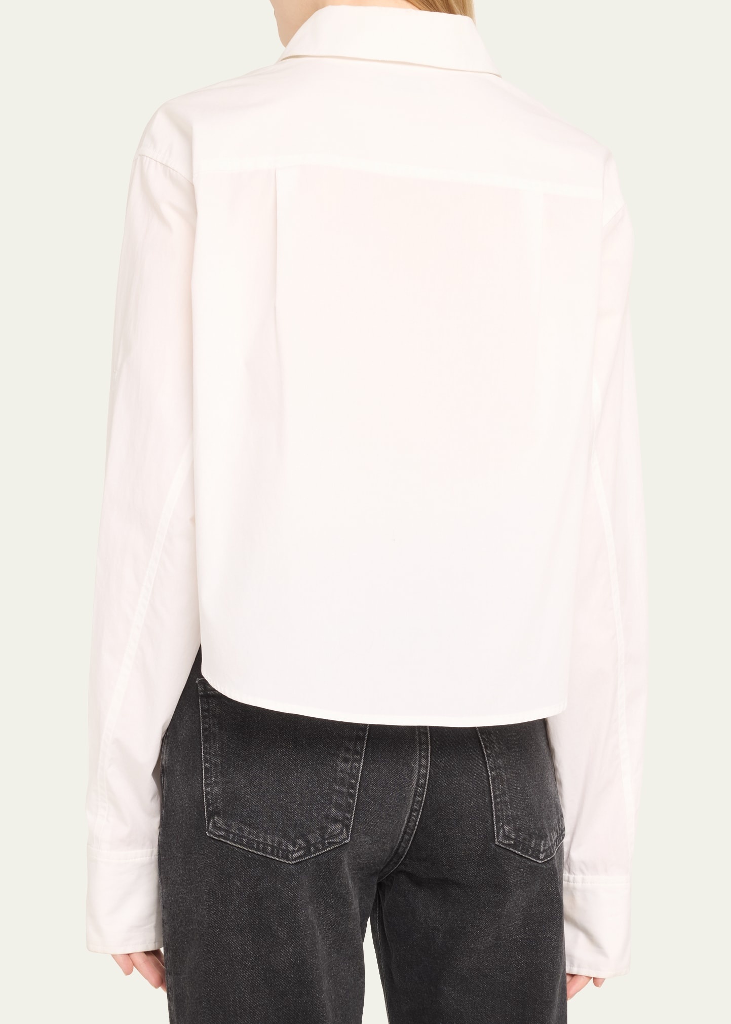 Renata Cropped Button-Front Shirt - 3