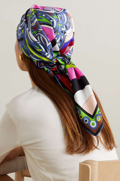 PUCCI Printed silk-twill scarf outlook