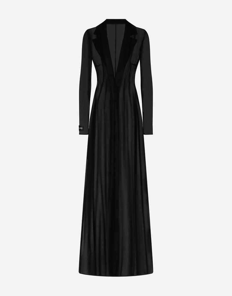 Dolce & Gabbana Silk chiffon duster coat outlook