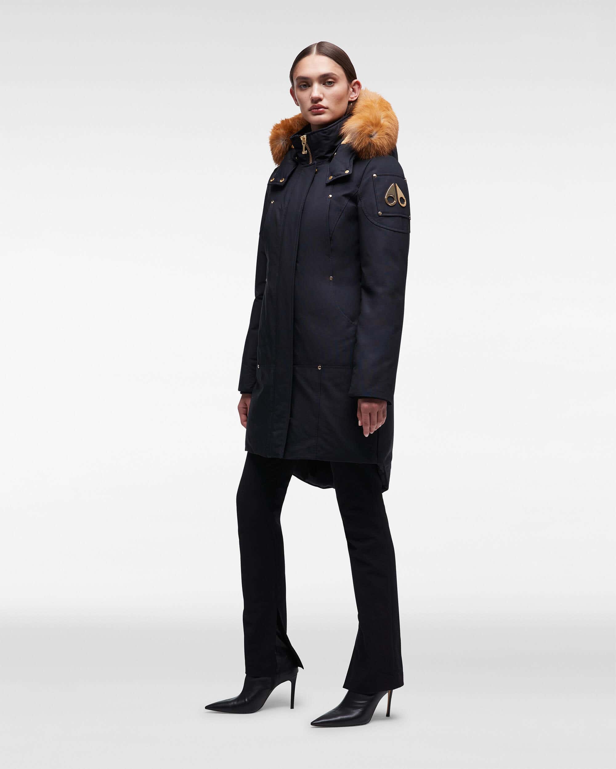 MOOSEKNUCKLES♦GOLD STIRLING PARKA SHEARLING MOOSE KNUCKLES GOLD STIRLING PARKA FUR | REVERSIBLE