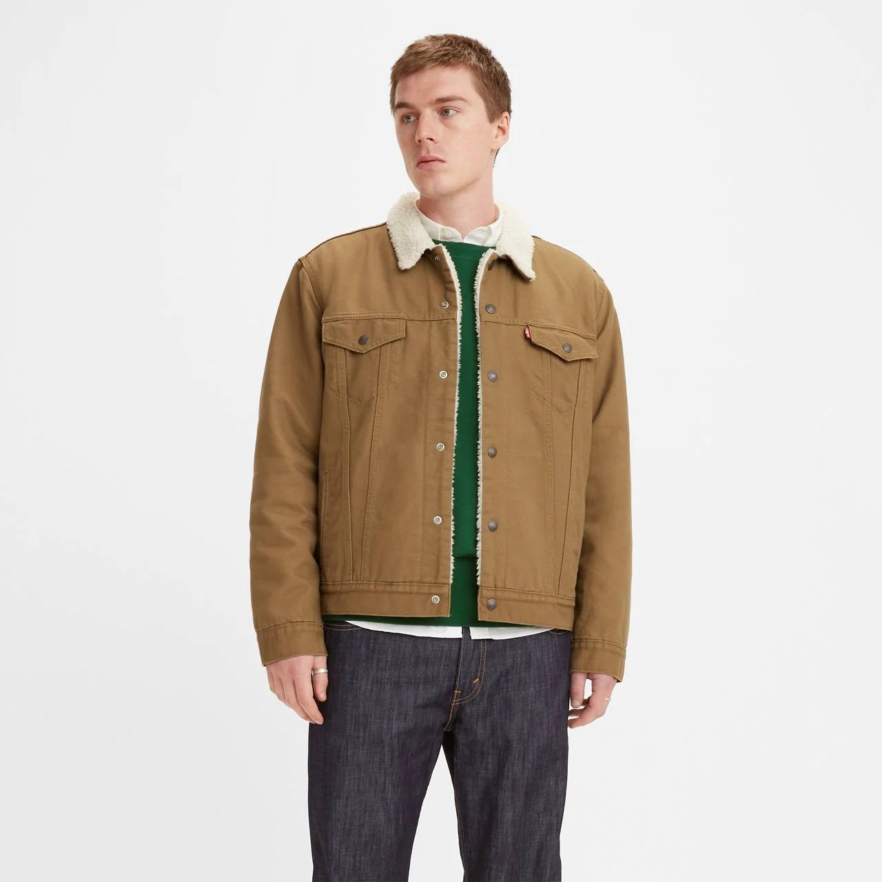 CANVAS TYPE III SHERPA TRUCKER JACKET - 1