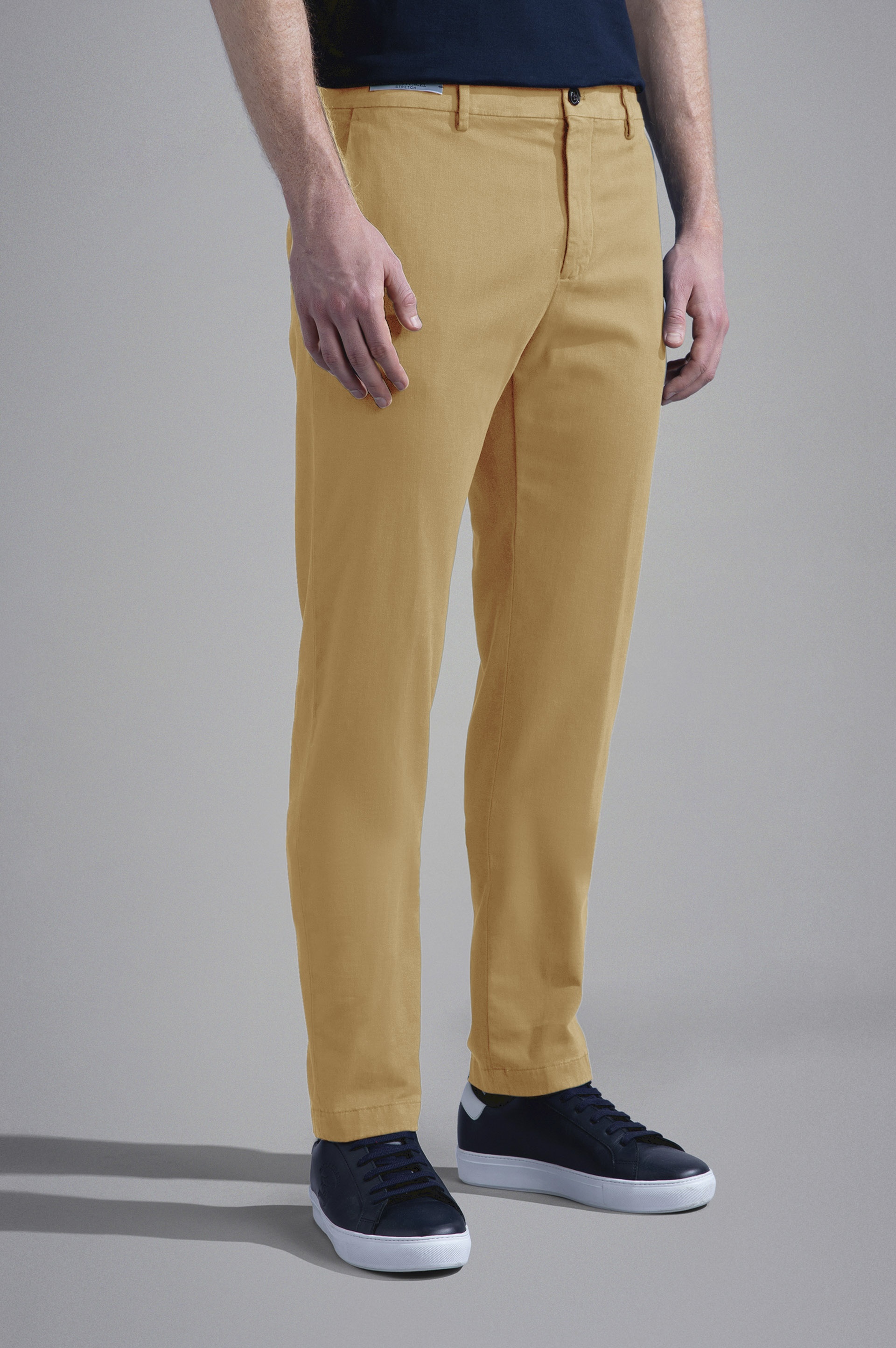 TENCEL COTTON SLIM CHINO TROUSERS - 6