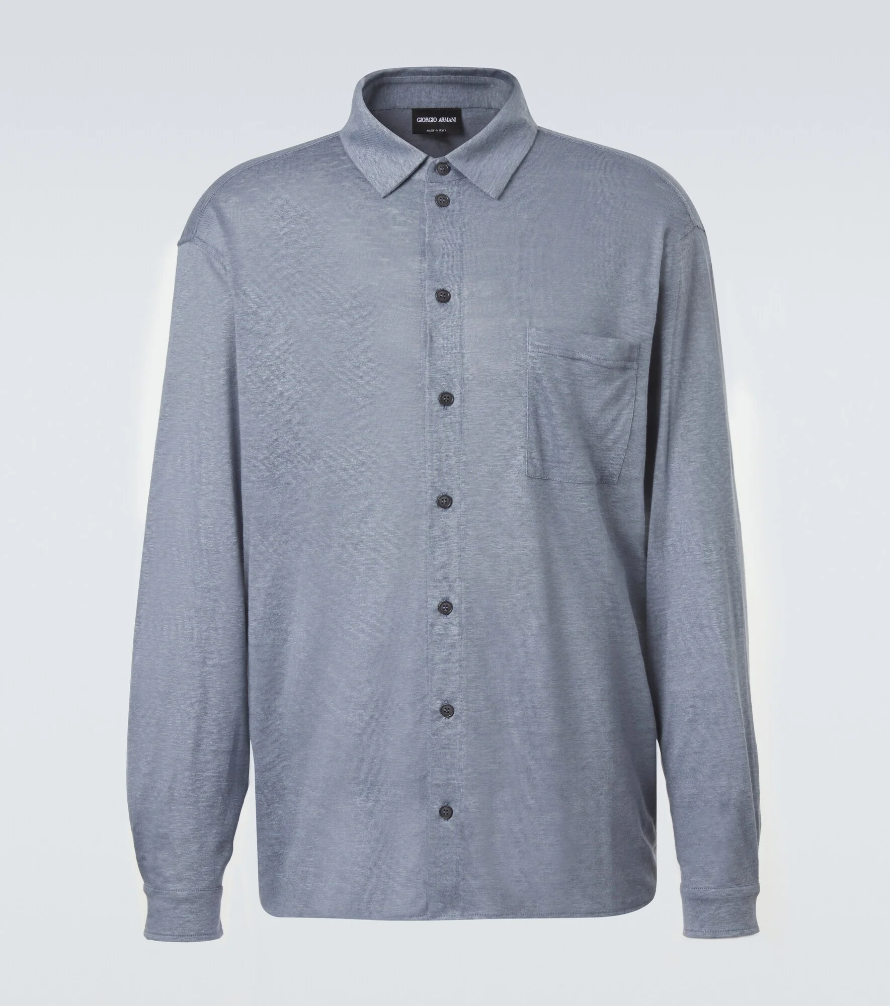 Linen jersey shirt - 1
