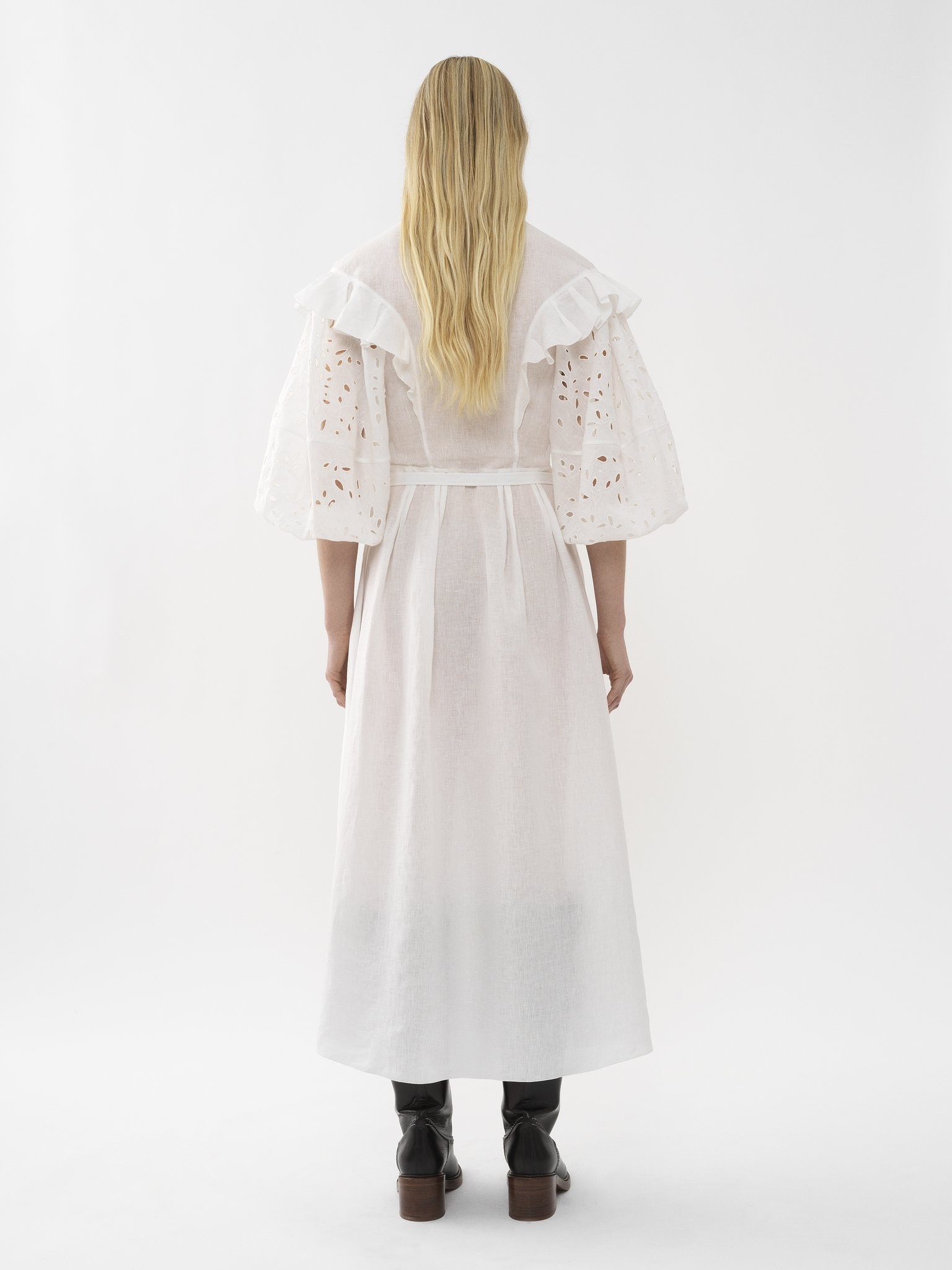 BALLOON-SLEEVE DRESS - 3