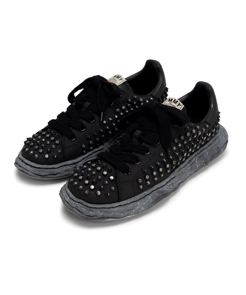 "CHARLES"OG Sole Studded Canvas Low-top Sneaker 17
