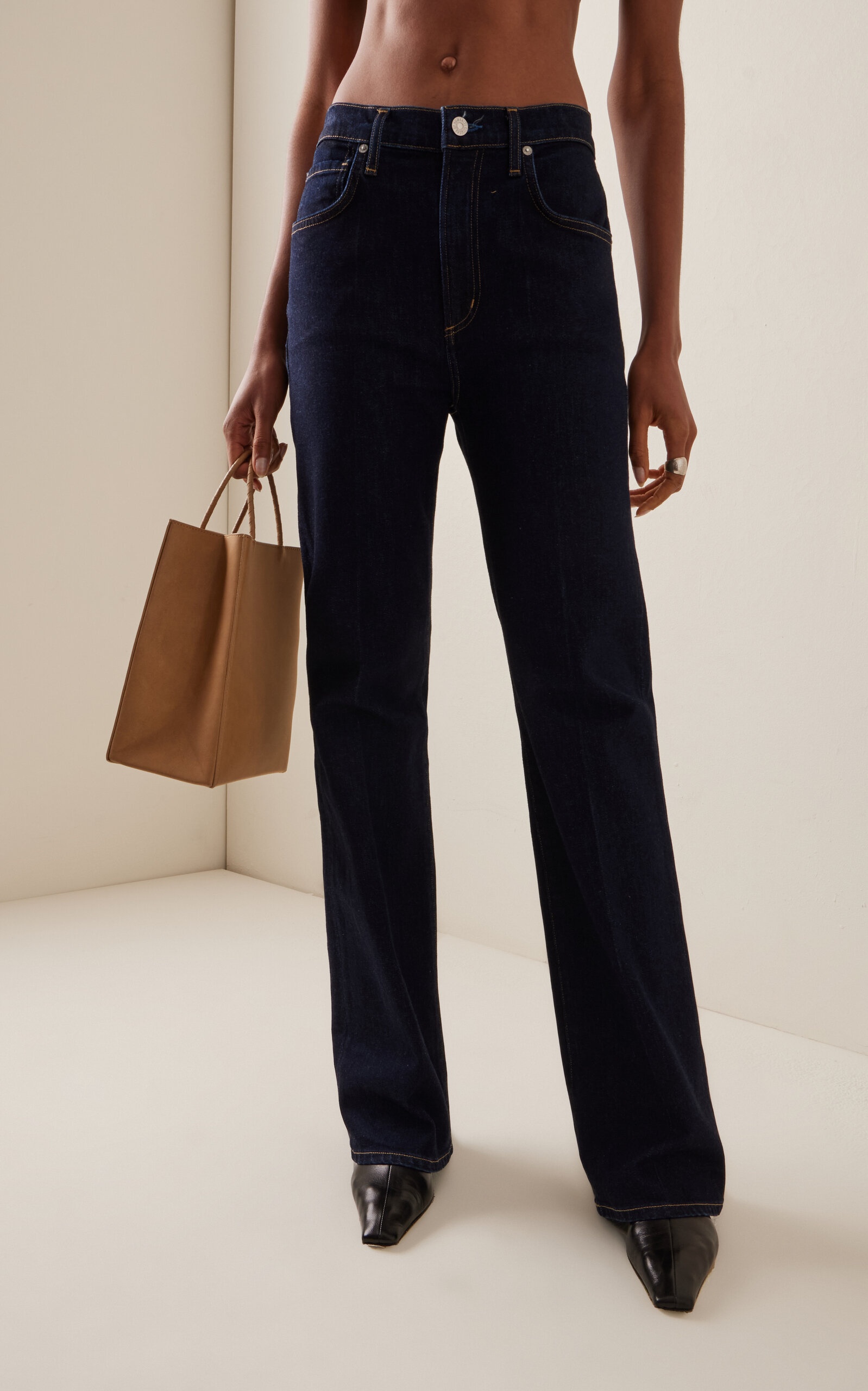 Vidia Stretch Mid-Rise Boot-Cut Jeans blue - 3