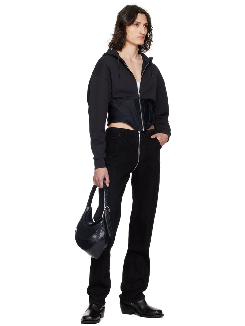 MUGLER Black Zipped Jeans outlook