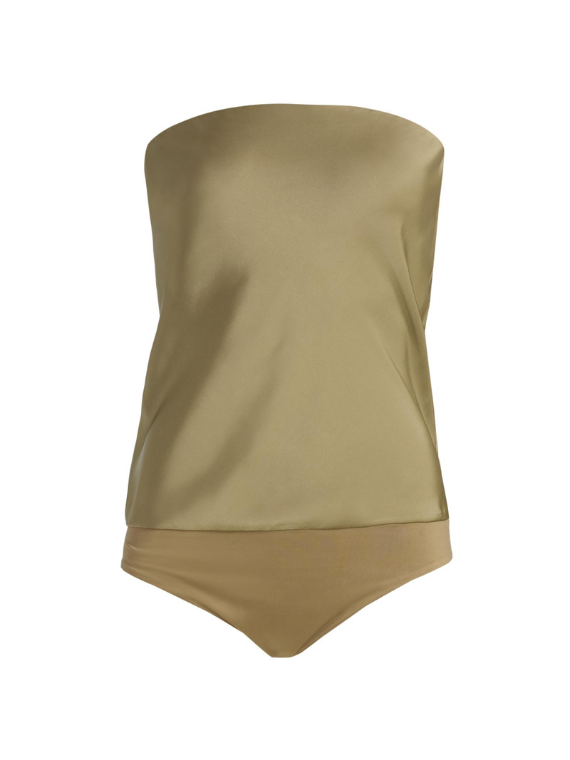 Women's Ruben Strapless Bodysuit - Safari 1