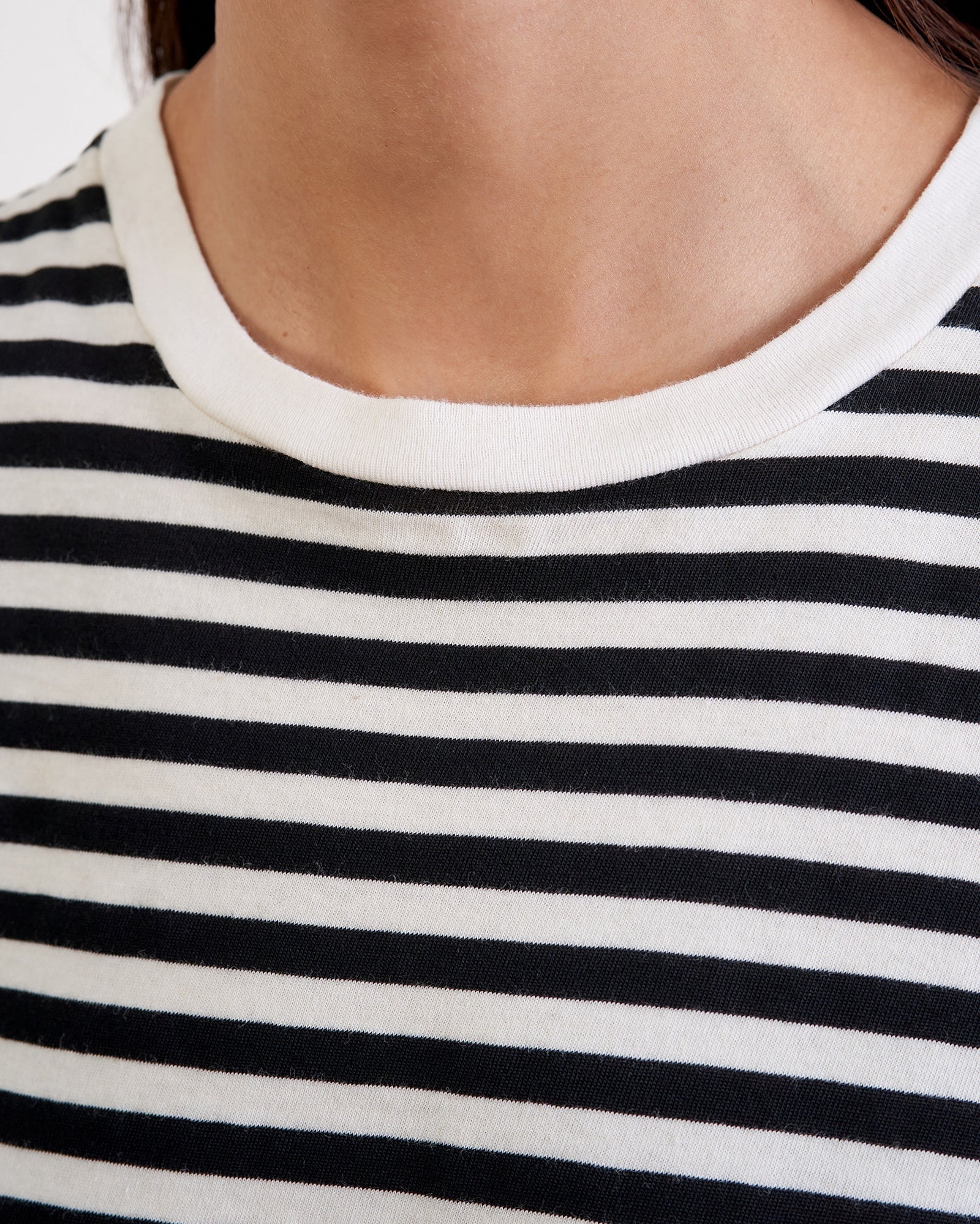 STRIPED LANA CREWNECK TEE - 5