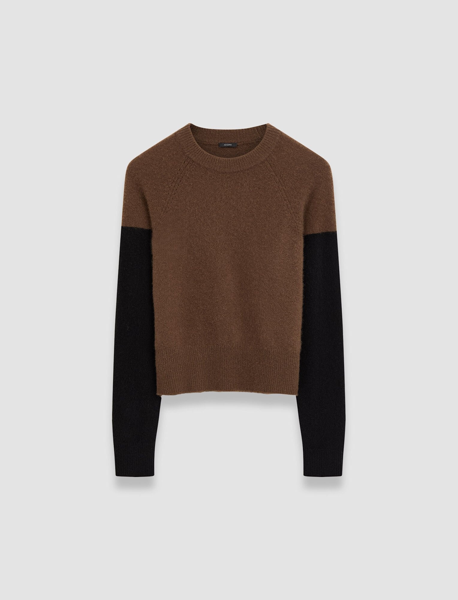 Brushed Cashmere Round Neck Jumper - 1