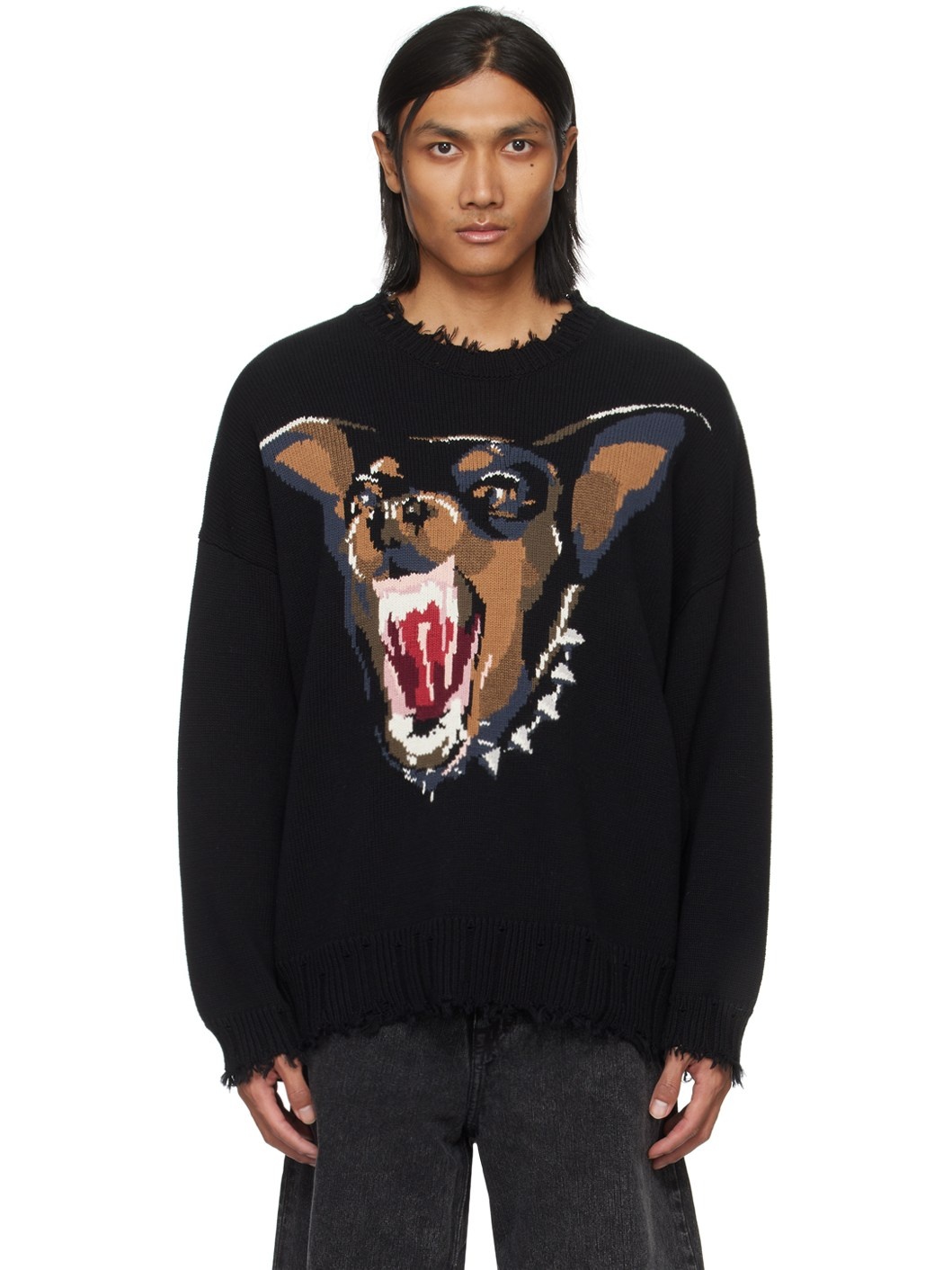 Black Angry Chihuahua Sweater - 1
