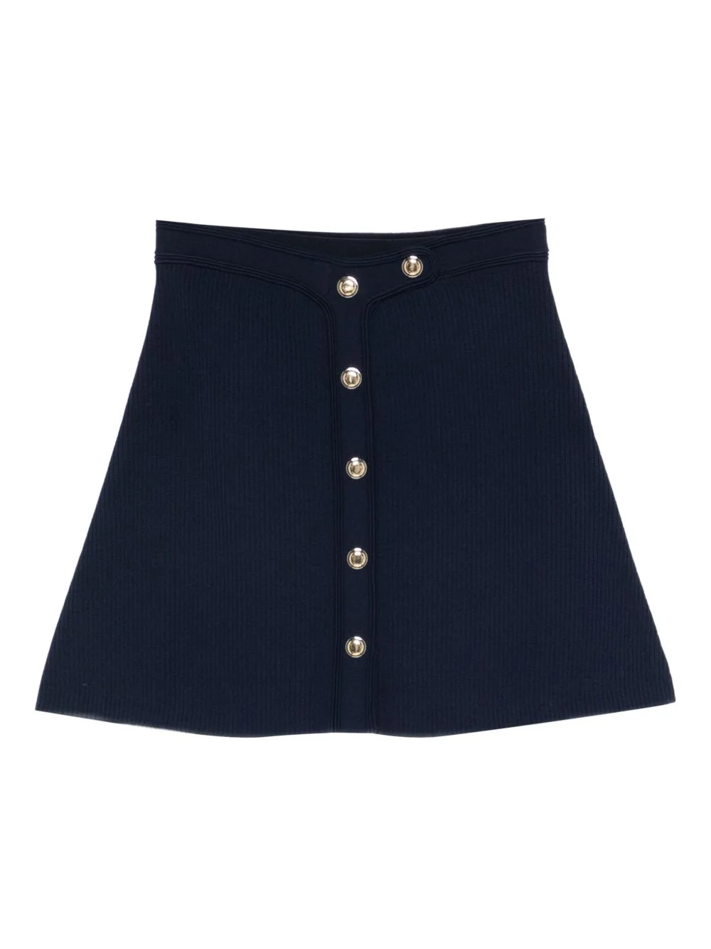 press-stud-fastening short skirt - 1