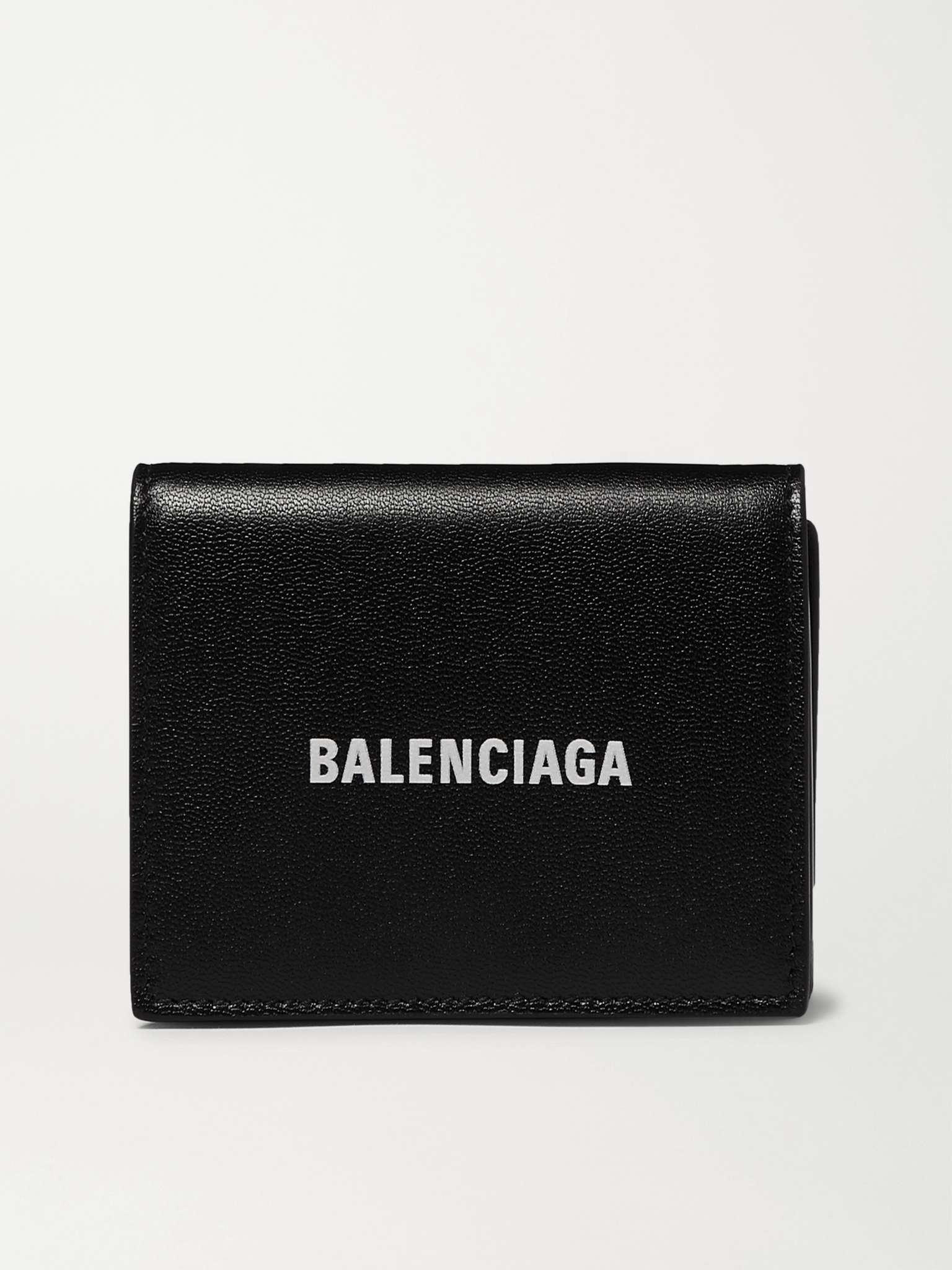 Logo-Print Leather Trifold Wallet - 1