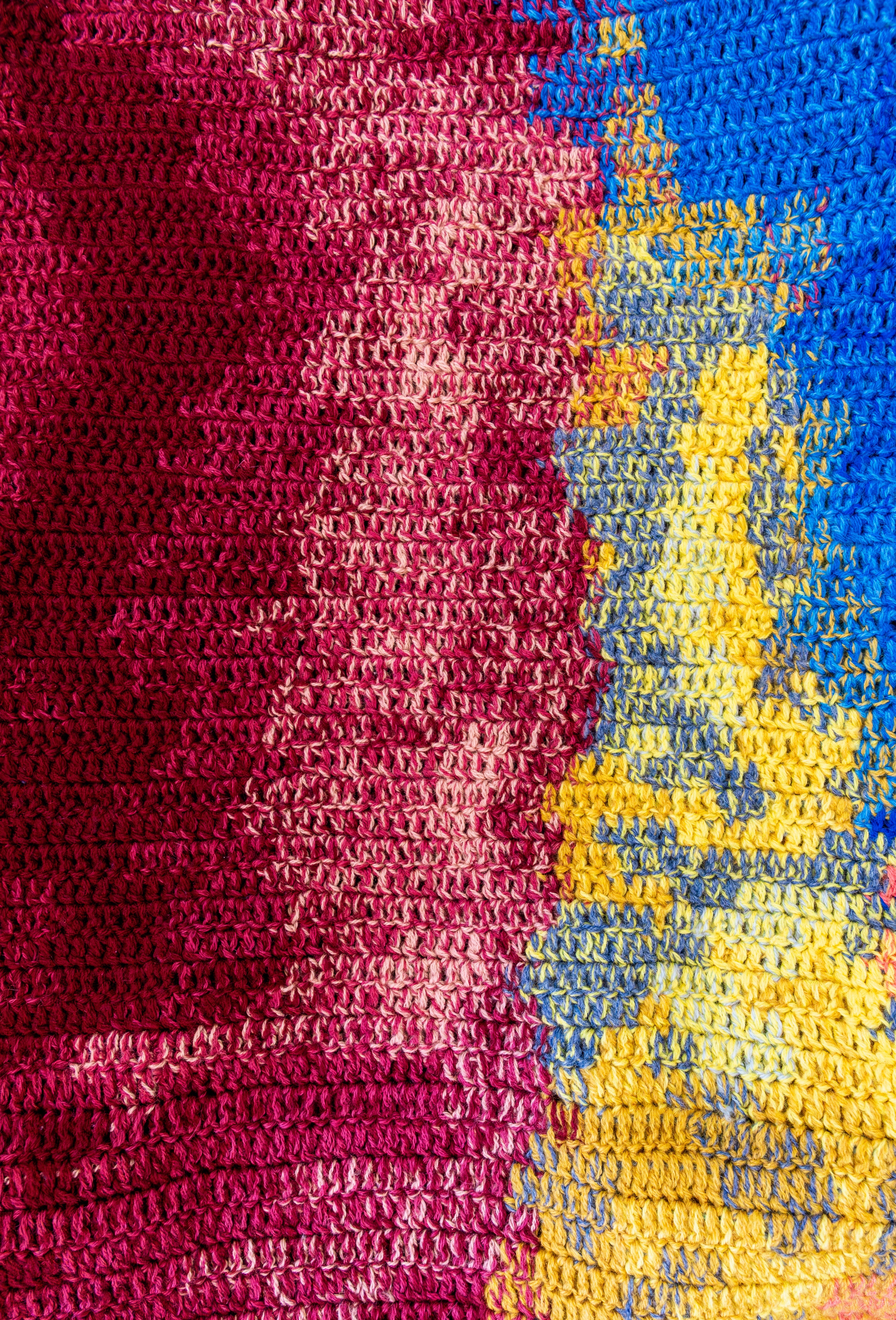 Hebe Crochet Pant in Aurora Multi Cashmere - 5
