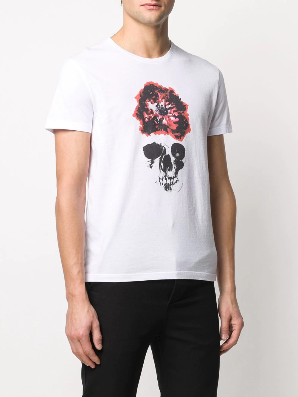 graphic skull print T-shirt - 3