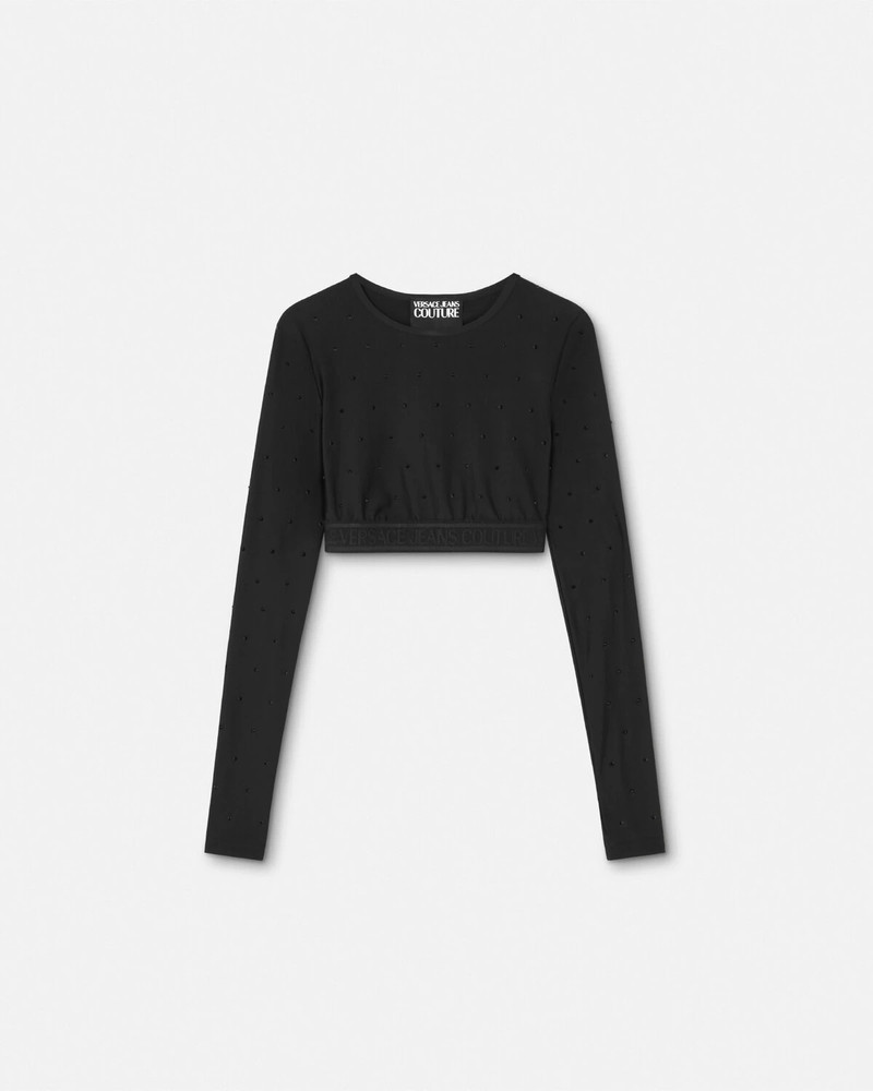 Crystal Logo Crop Top 1