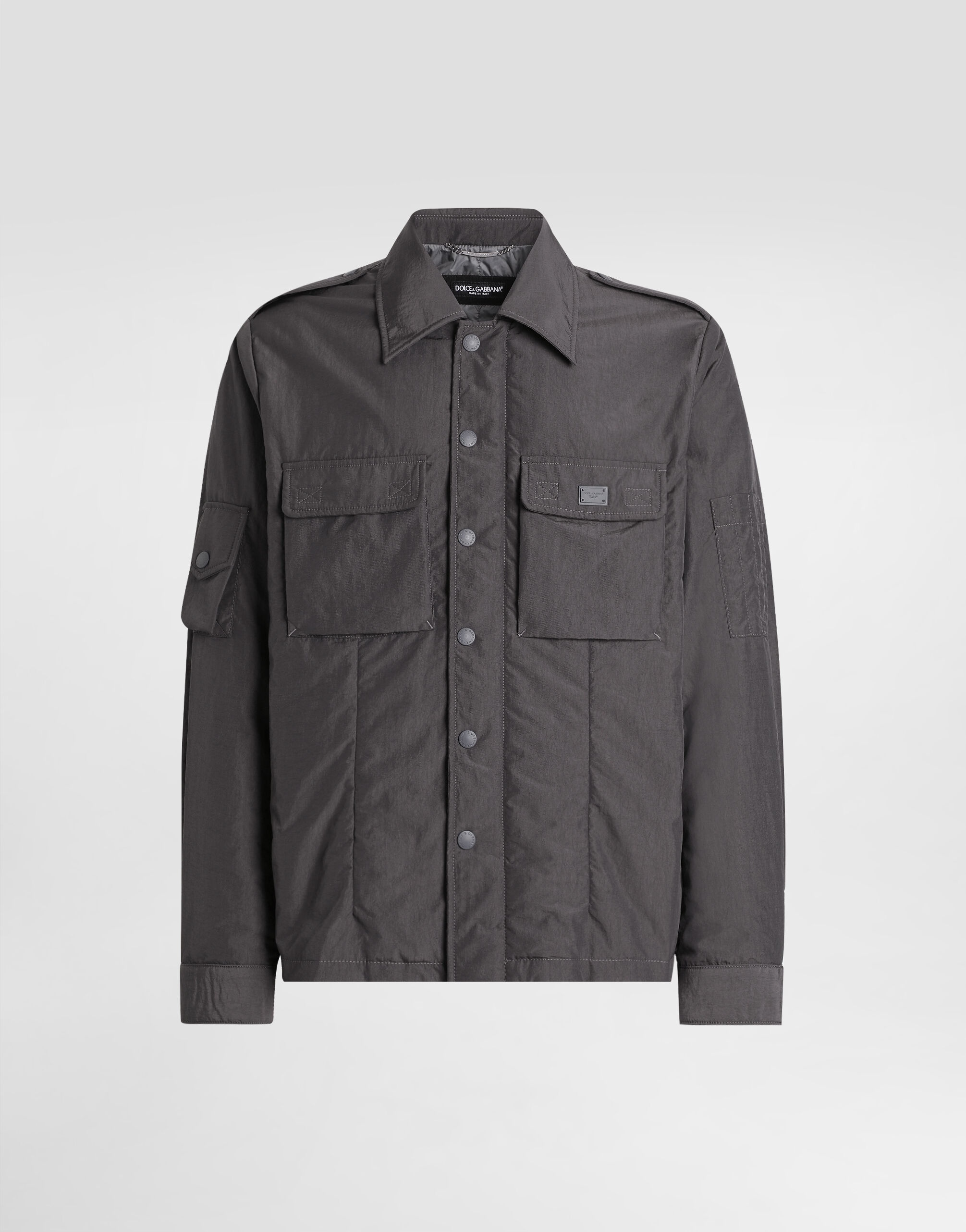 Technical fabric jacket with tag - 1