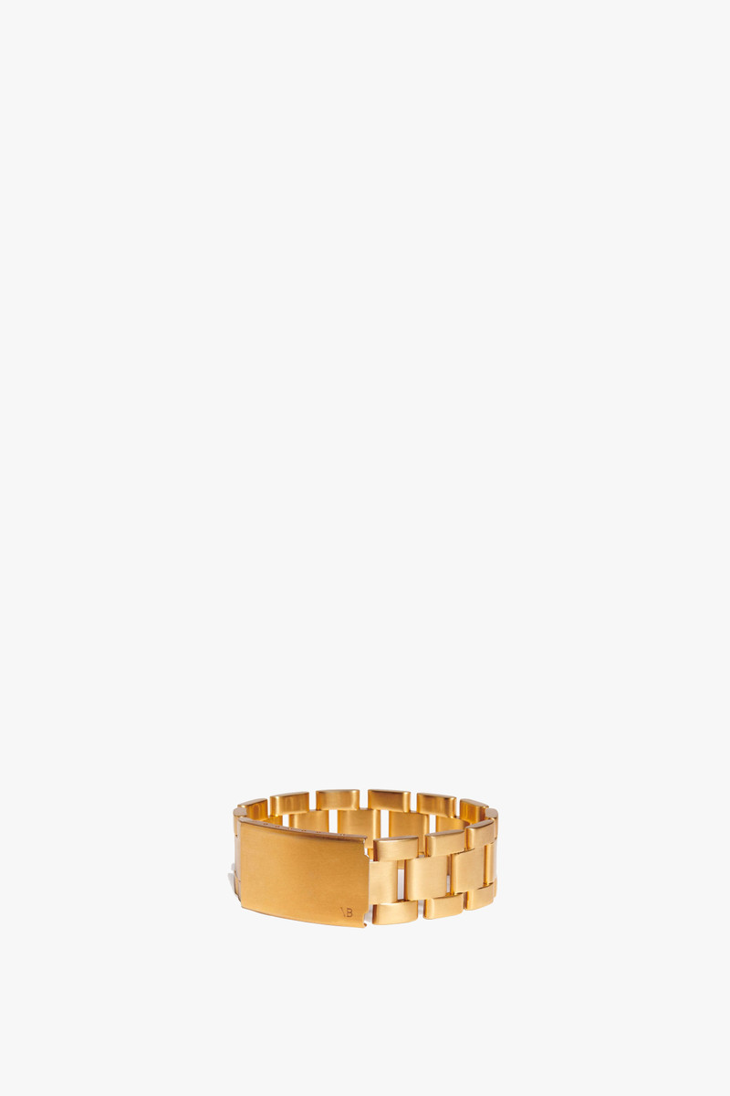 Victoria Beckham Watch Chain Bracelet in Gold outlook