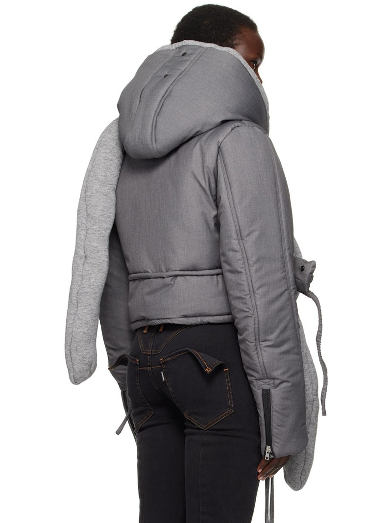 Gray Deconstructed Puffer Jacket 3