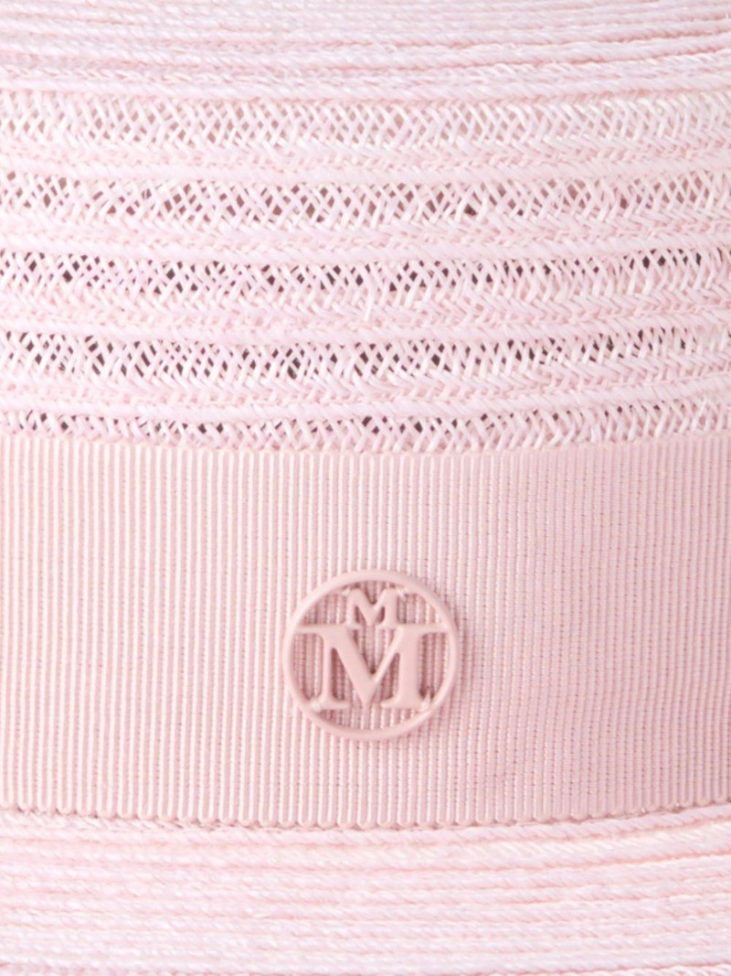 MAISON MICHEL logo-plaque hat outlook