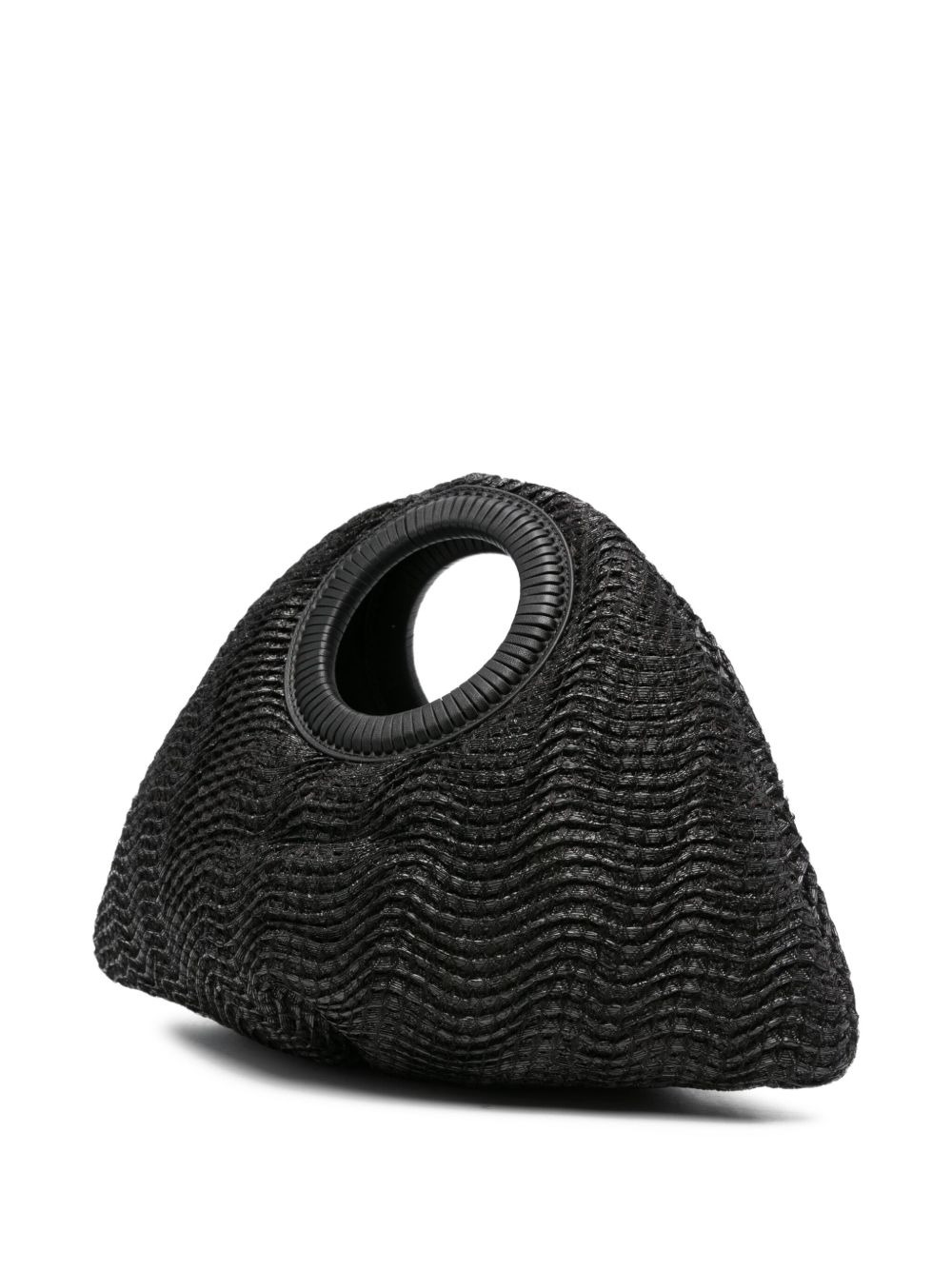 Thais wave-textured top-handle tote bag - 3