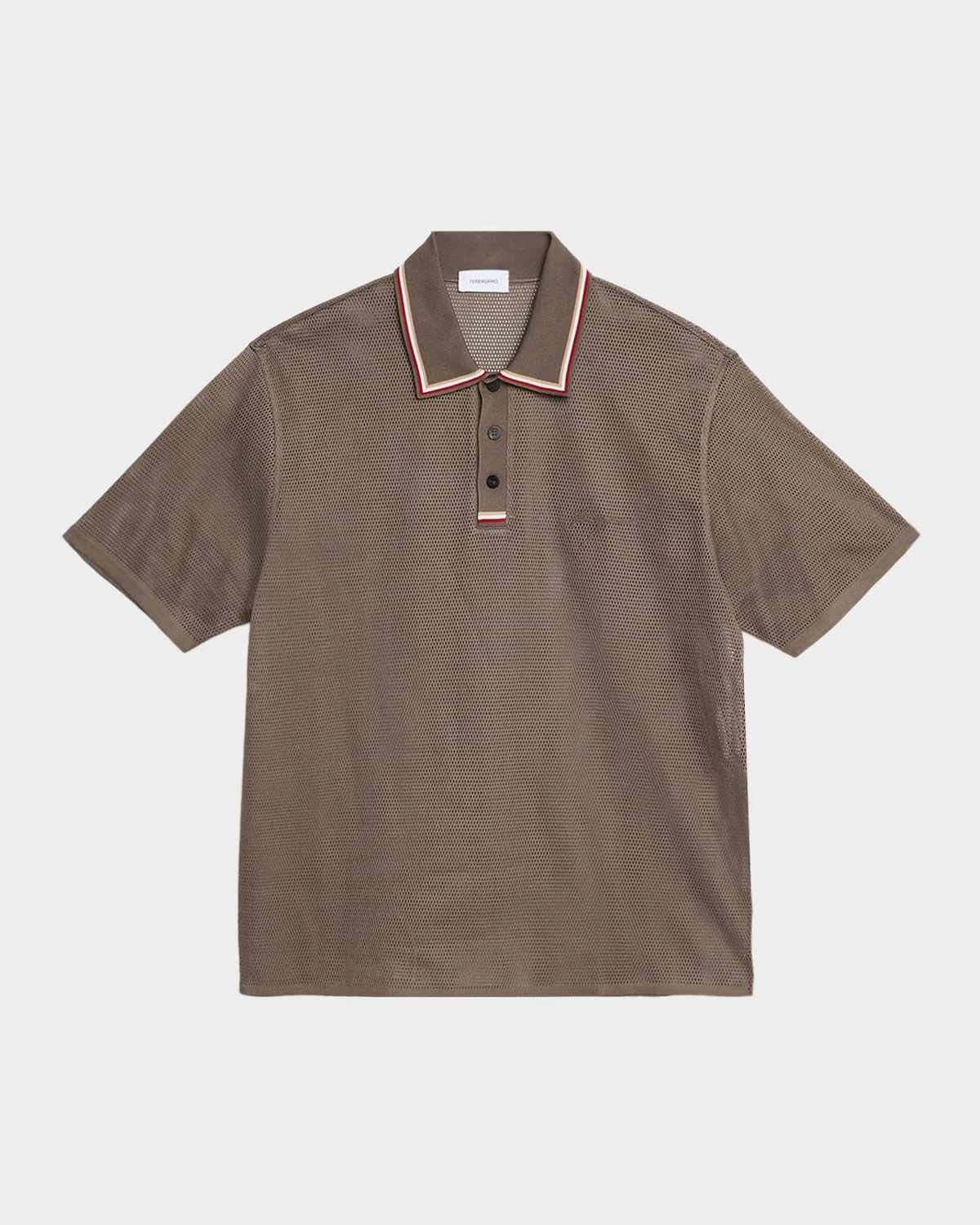 Men's Mesh Short-Sleeve Polo Shirt - 1