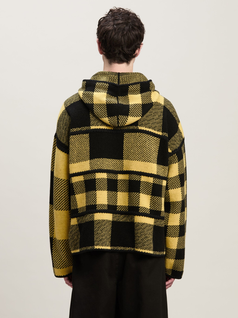 Monogram Tartan Knit Hoody 5