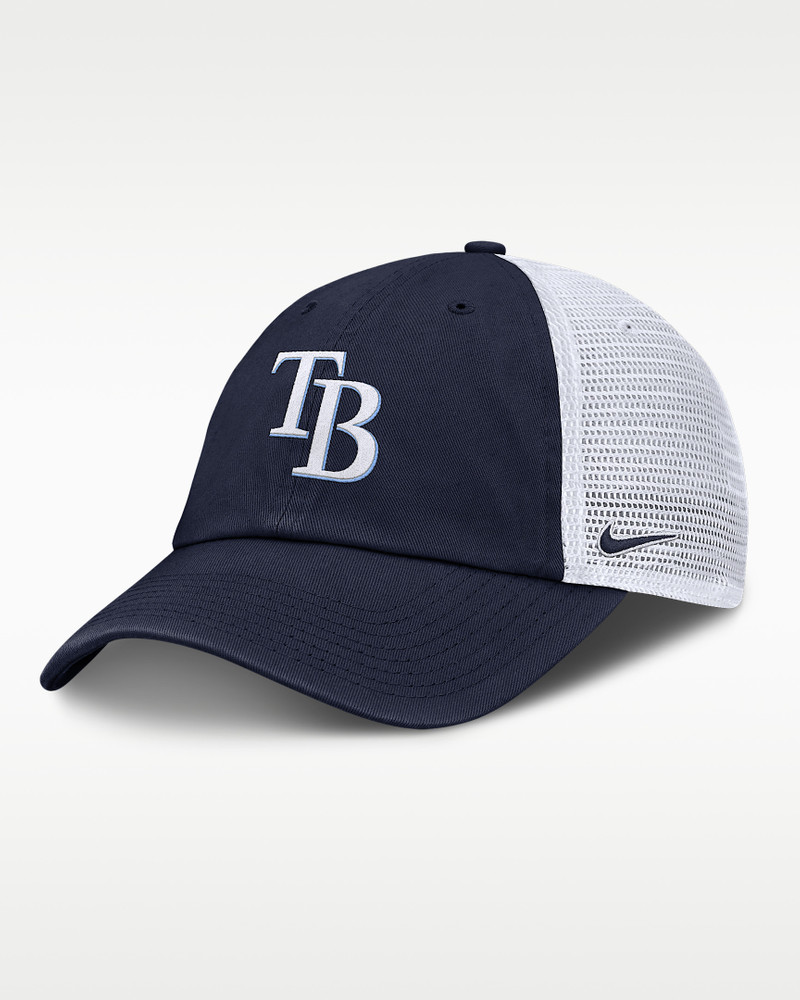 Tampa Bay Rays Club Men's Nike MLB Trucker Adjustable Hat 1