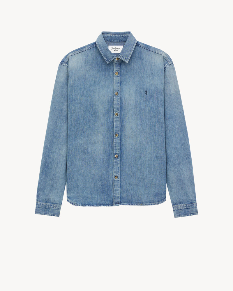 CASSANDRE SHIRT IN DAY BLUE DENIM 1
