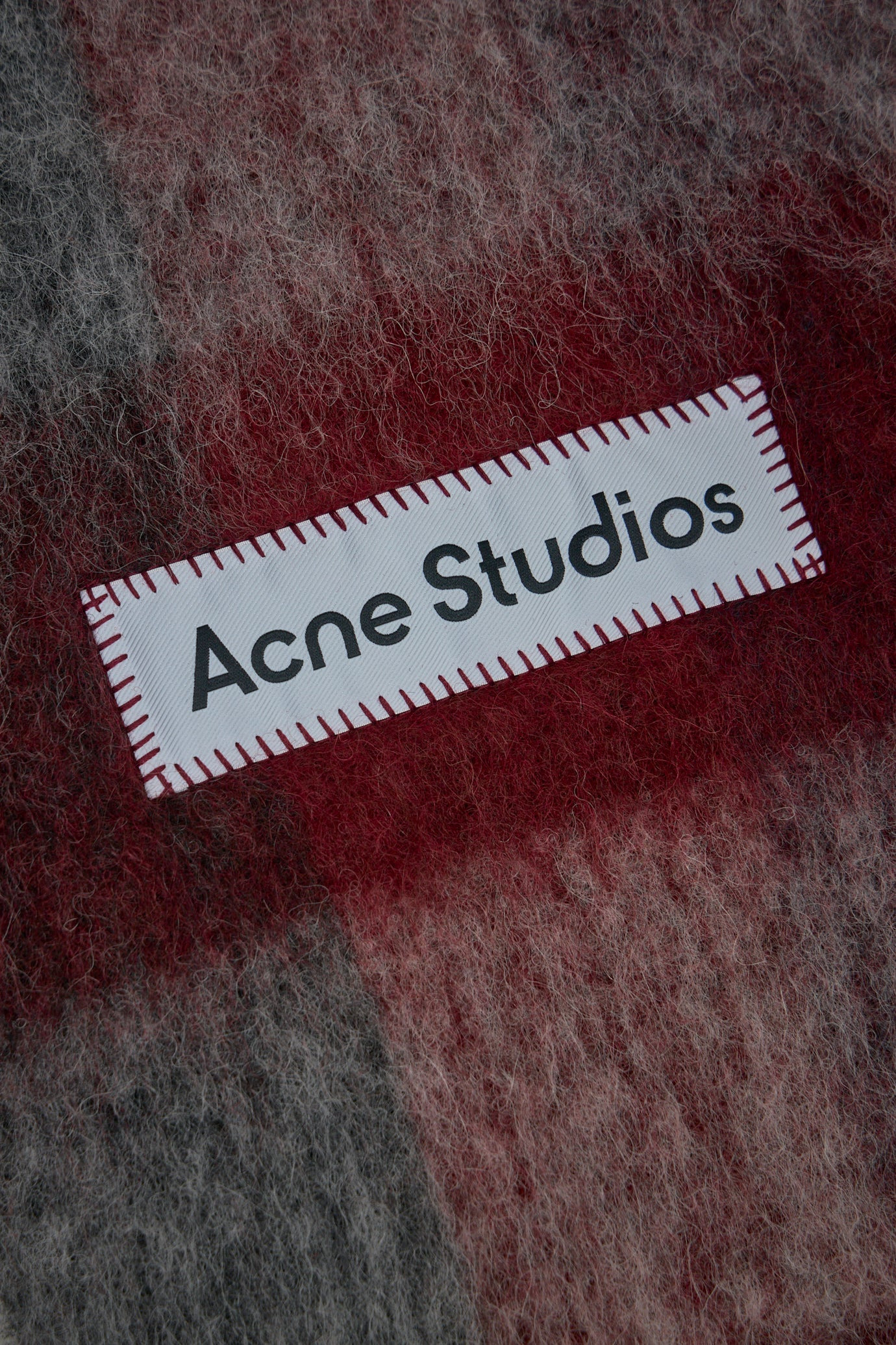 Mohair Checked Scarf - 3