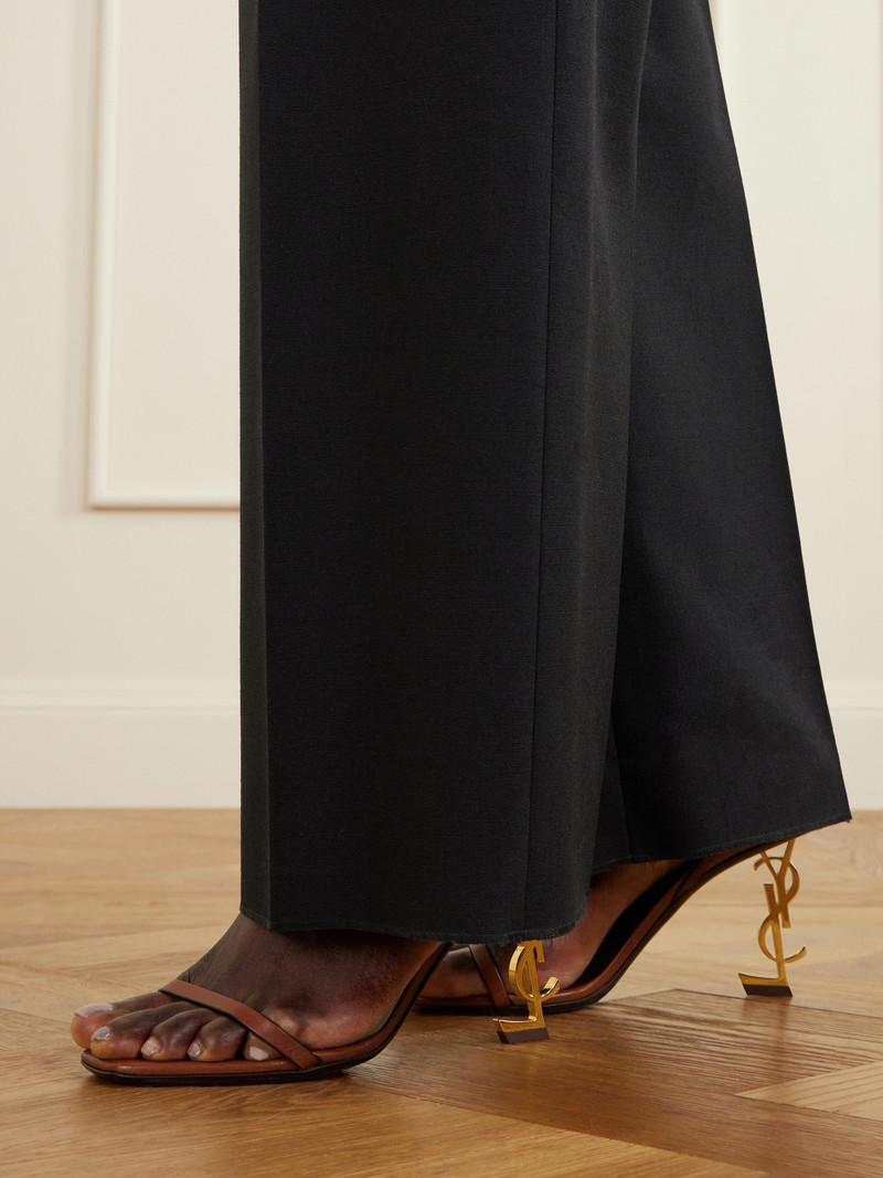 SAINT LAURENT Leather Sandal Pumps outlook