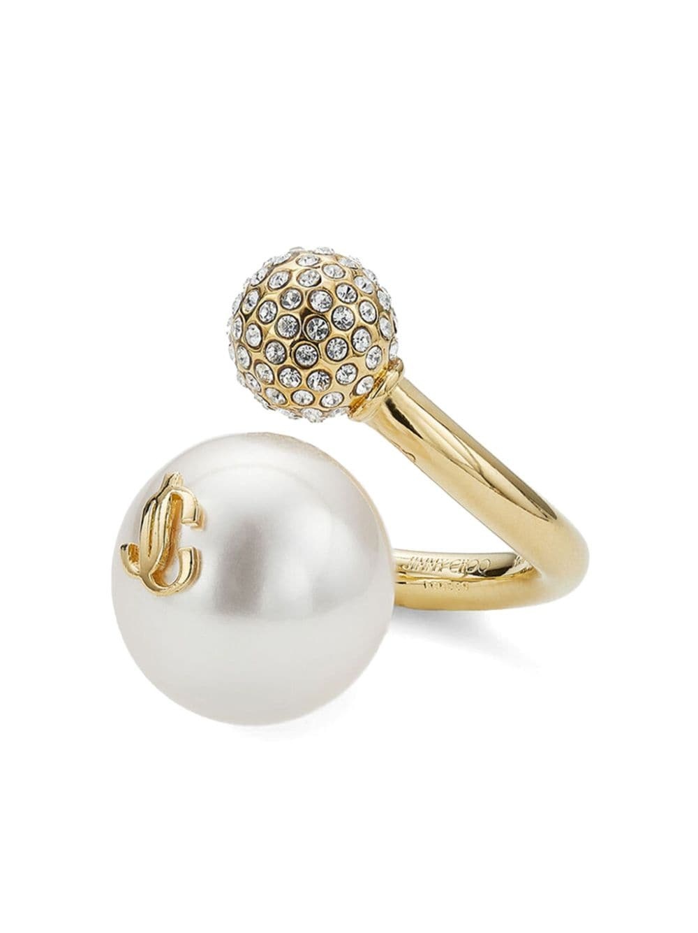 Auri logo-plaque cuff ring - 2