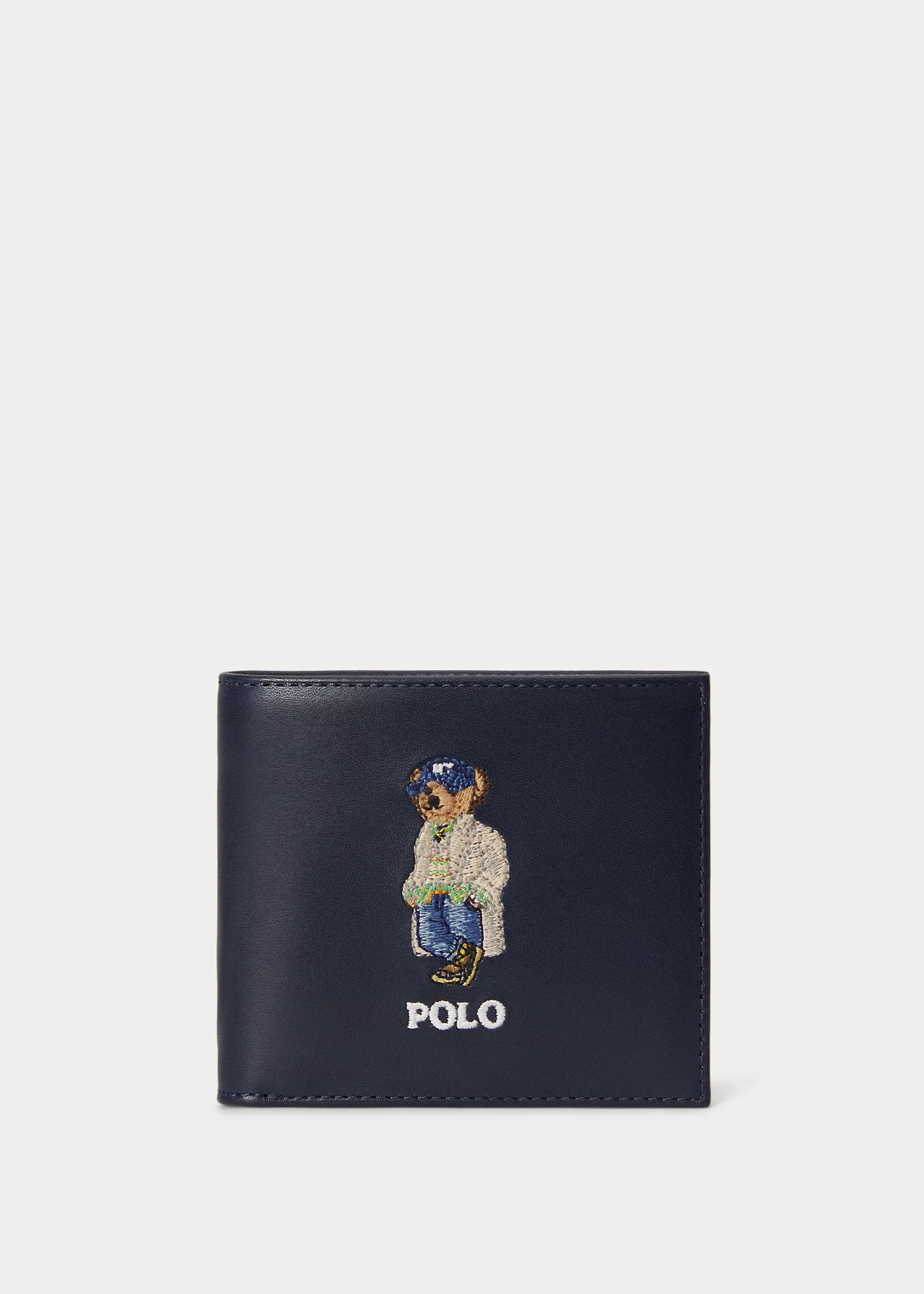 Polo Bear Leather Billfold Wallet - 1