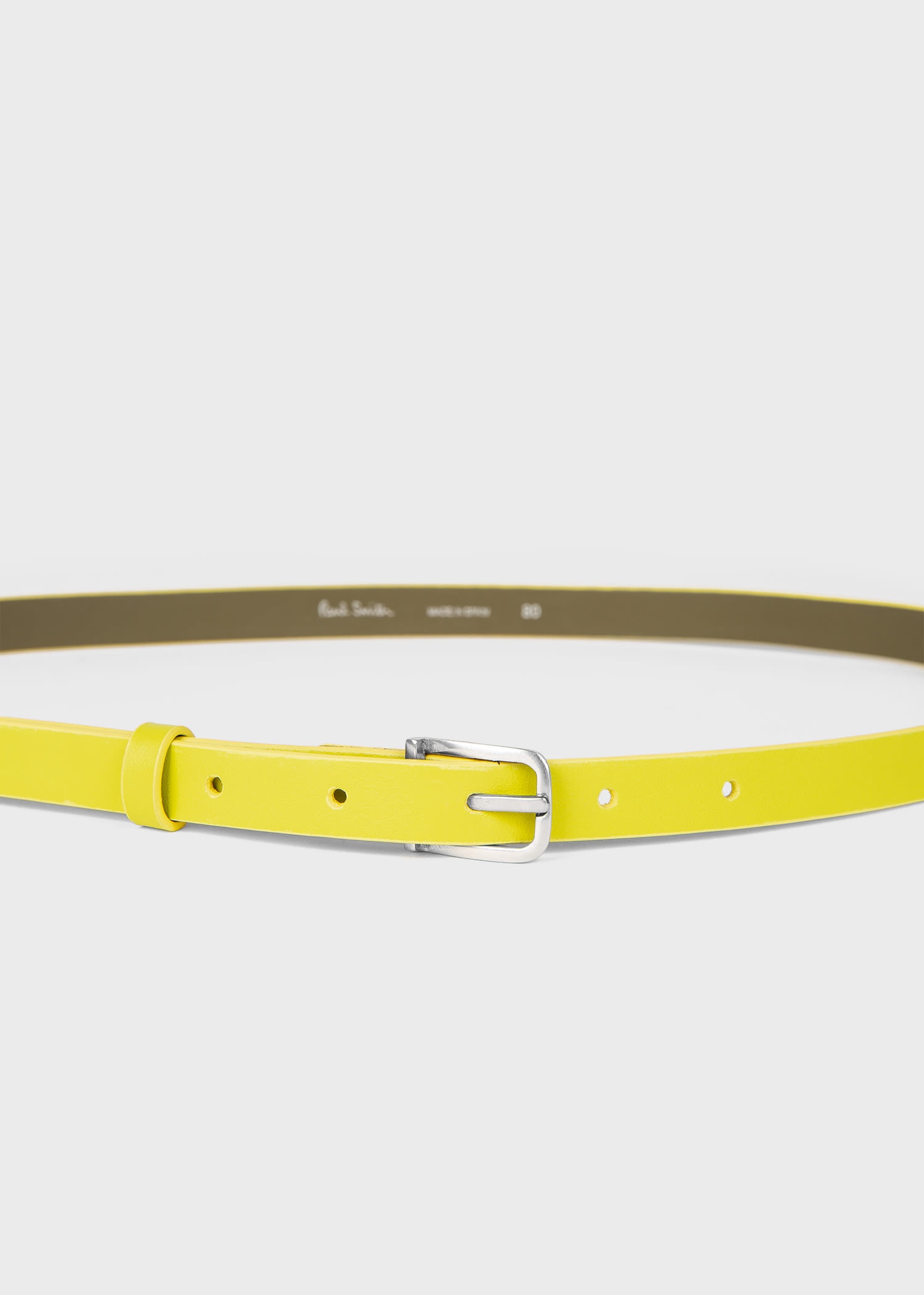 Yellow Leather Belt - 2