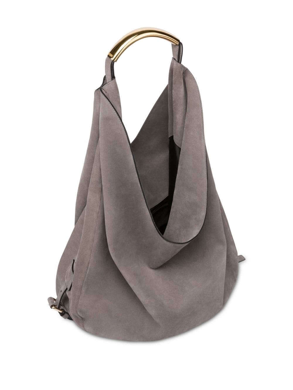slouchy leather shoulder bag - 3
